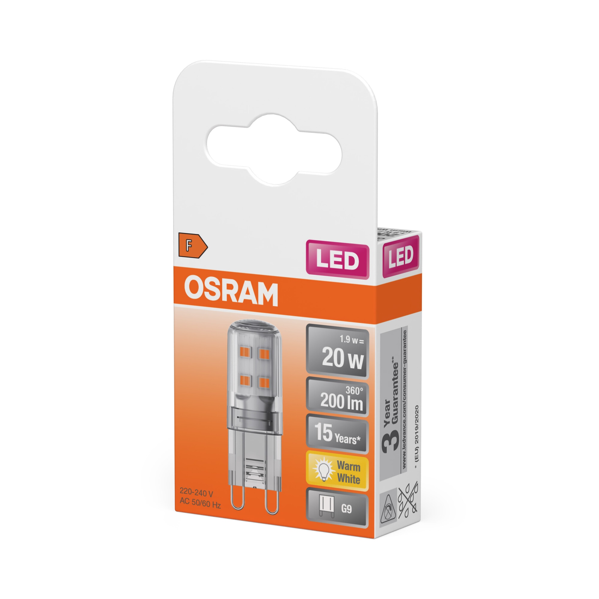 Bombilla LED G9 1.9W Luz Cálida Osram Multicolor-3