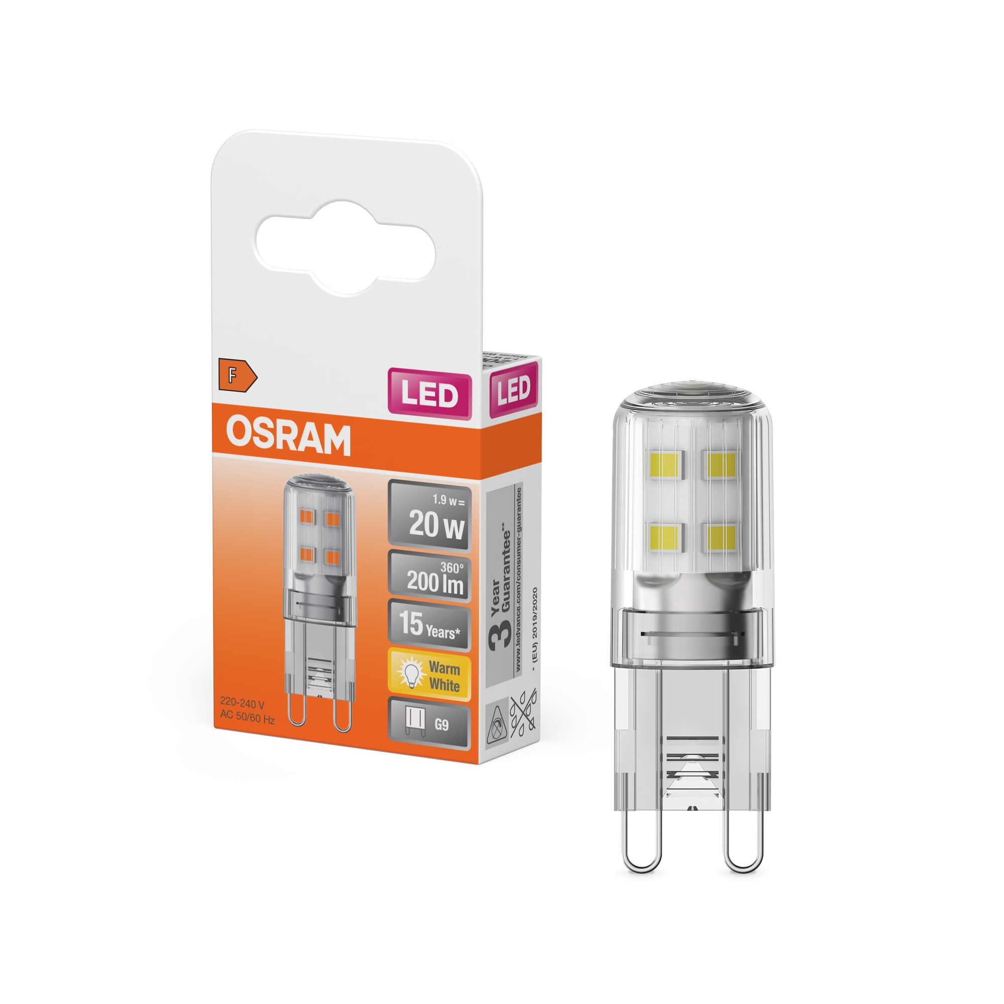 Bombilla LED G9 1.9W Luz Cálida Osram Multicolor-6