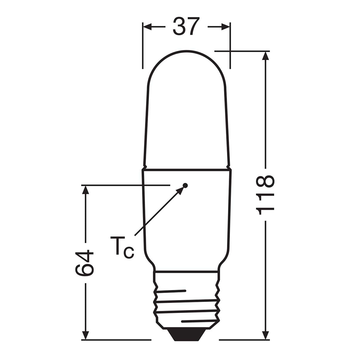 Bombilla LED Stick E27 9W Luz Neutra Osram Blanco-2