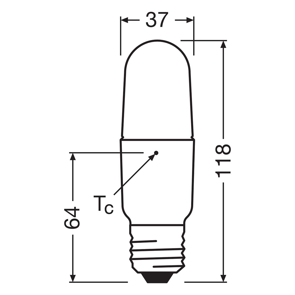 Bombilla LED Stick E27 9W Luz Fría Osram Star Blanco-2