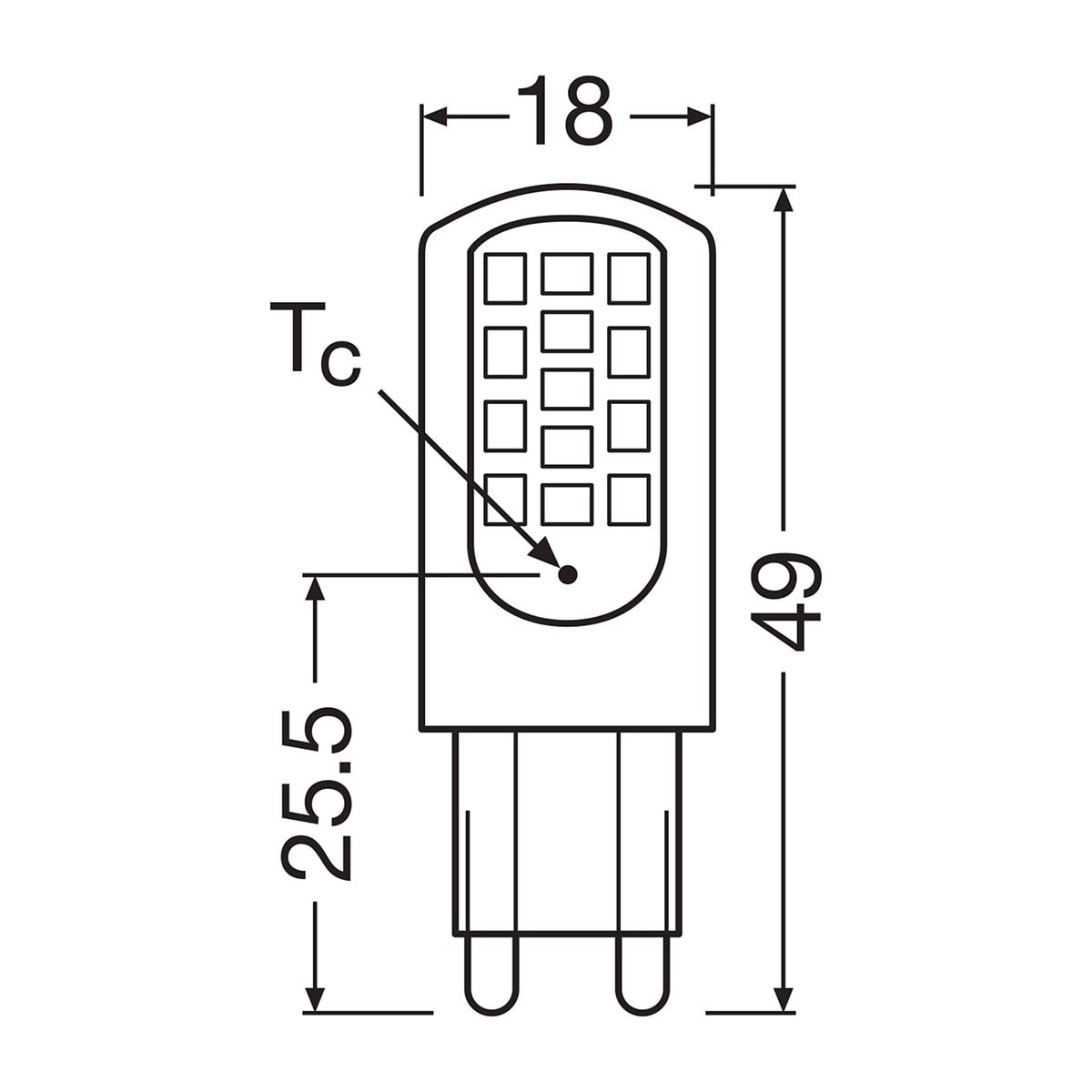 Bombilla LED Pin G9 4,2W Luz Cálida Osram Multicolor-2