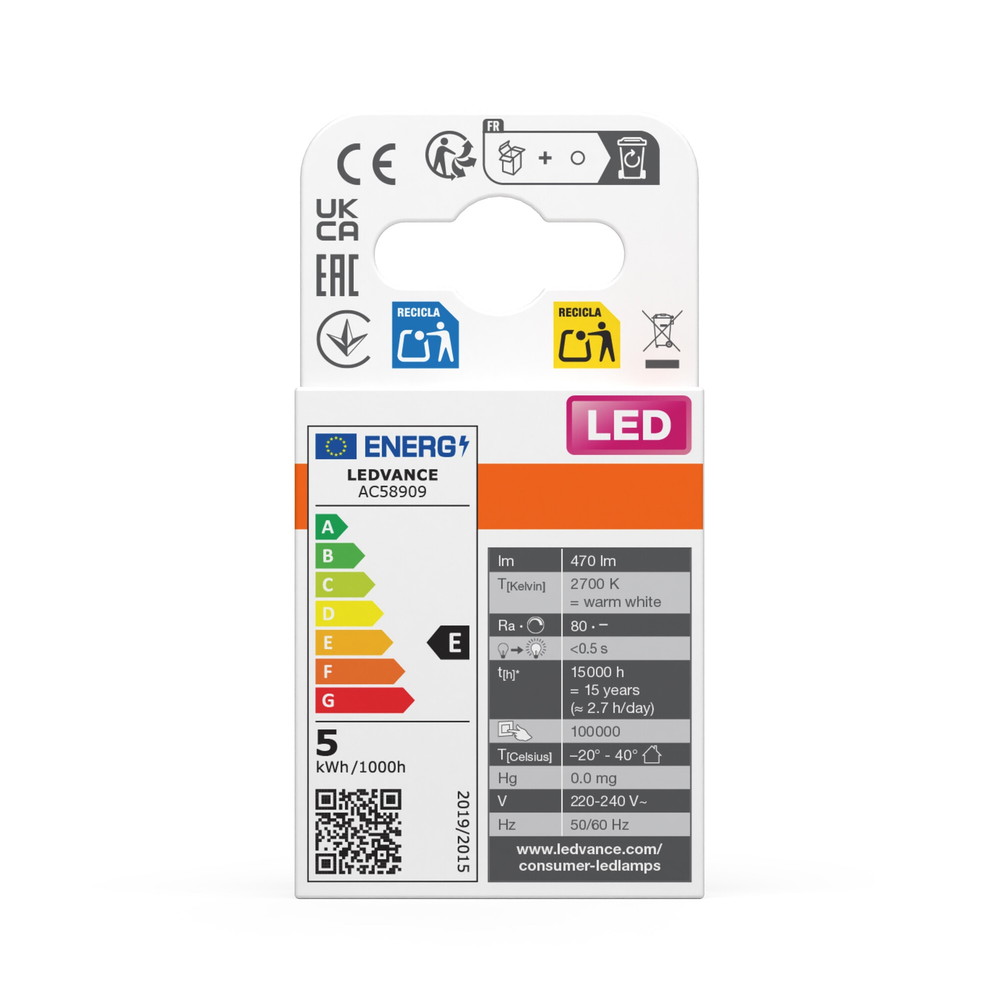 Bombilla LED Pin G9 4,2W Luz Cálida Osram Multicolor-4