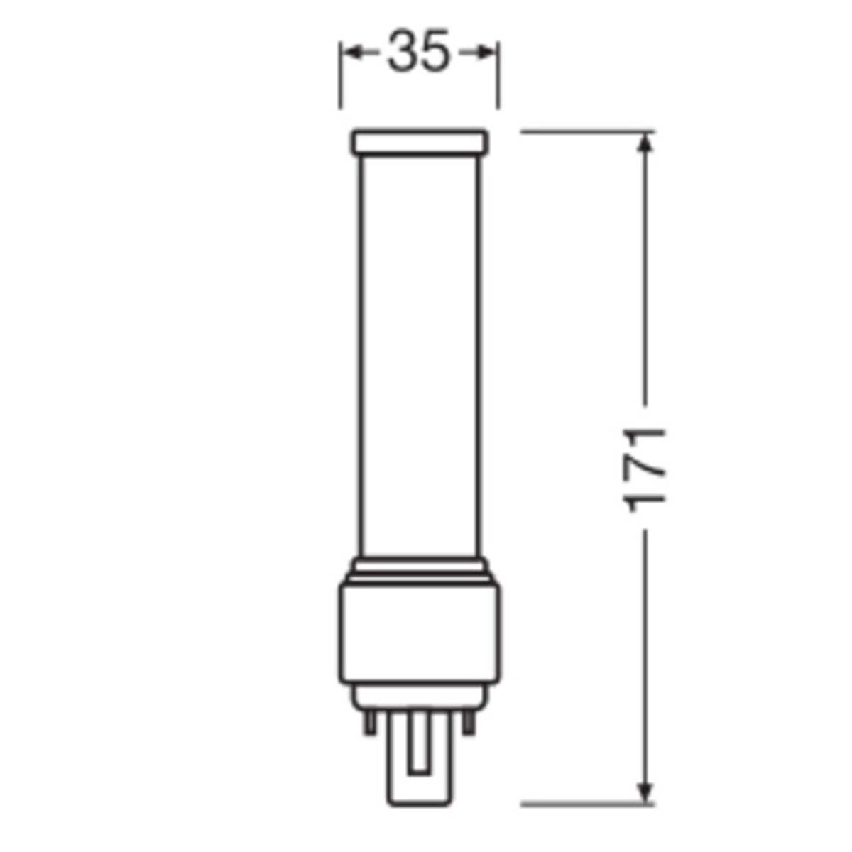Bombilla LED Especial 9W G24D-3 6500K Osram Dulux D Blanco-2