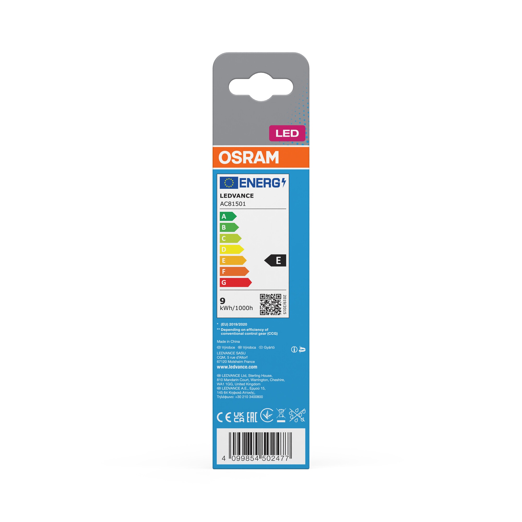 Bombilla LED Especial 9W G24D-3 6500K Osram Dulux D Blanco-4