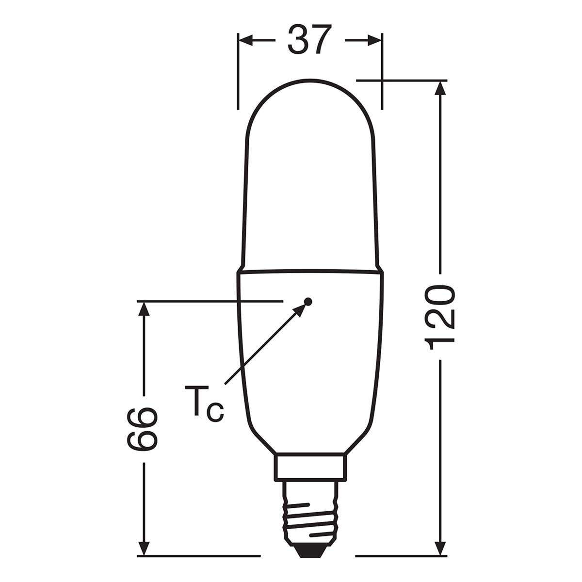 Bombilla LED Stick E14 9W Luz Cálida Osram Blanco-2
