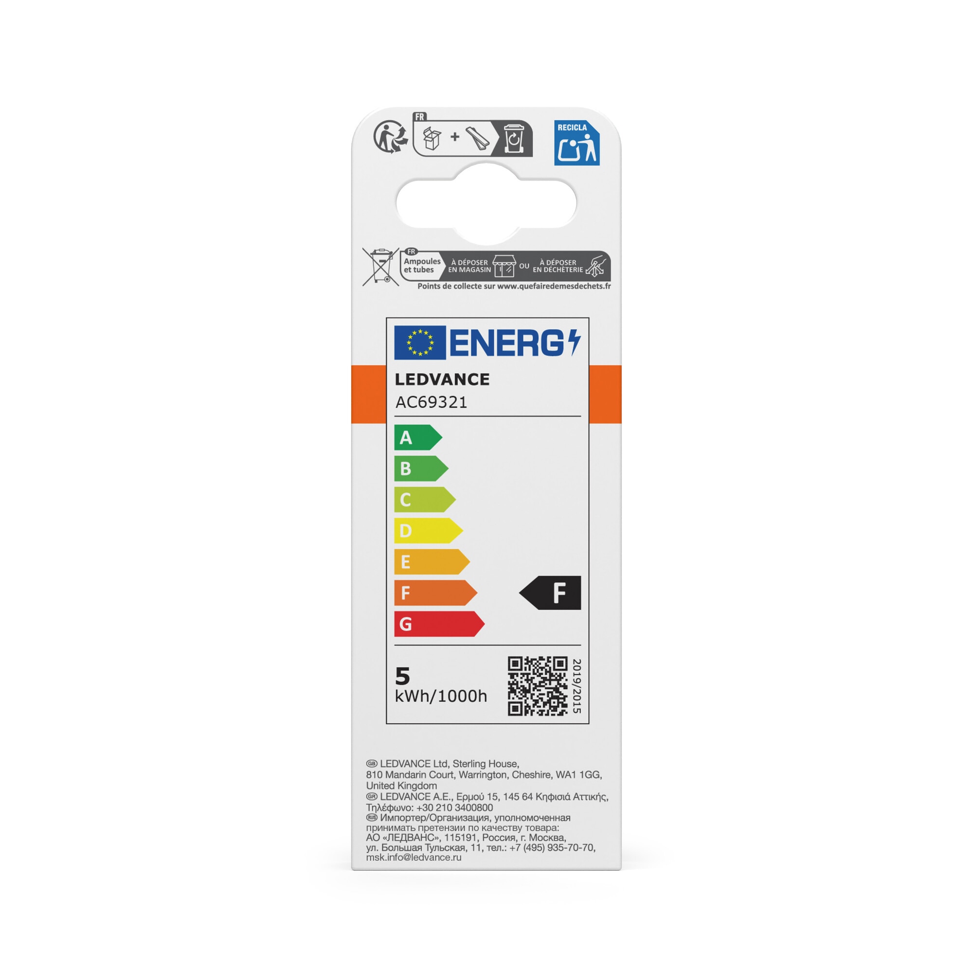 Bombilla LED Vela E14 4,9W Luz Neutra Osram Blanco-4