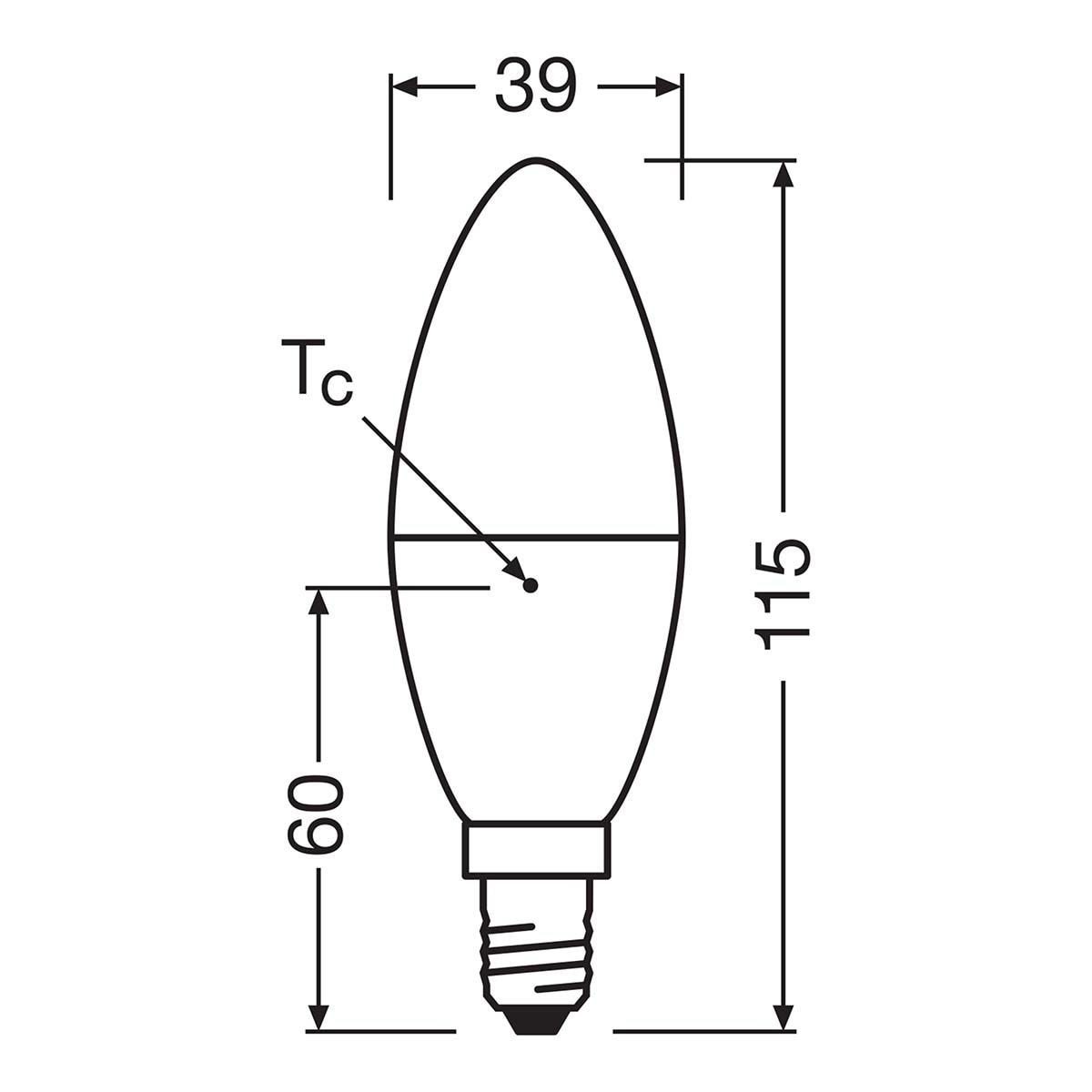 Bombilla LED Vela E14 7W Luz Neutra Osram Blanco-2