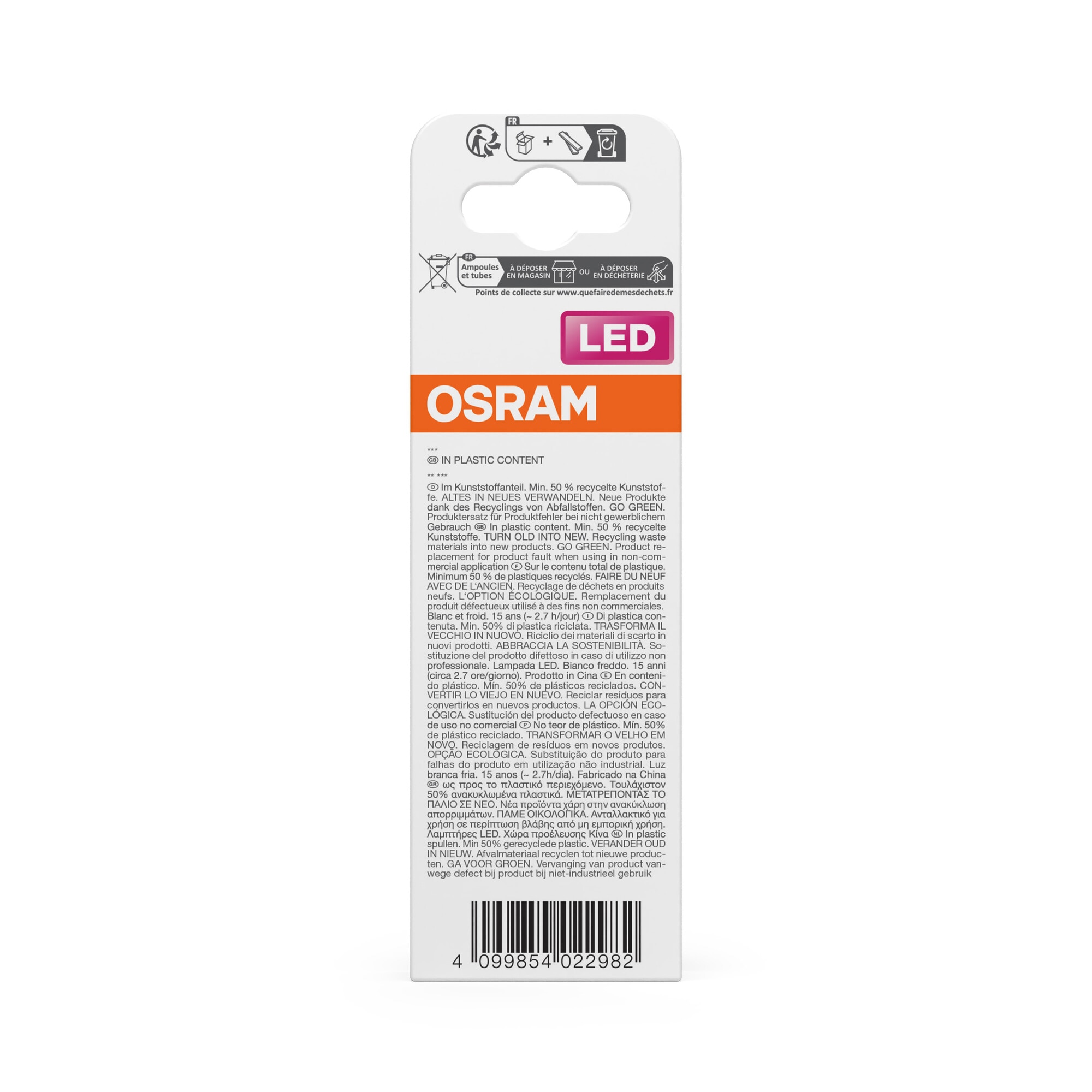 Bombilla LED Vela E14 7W Luz Neutra Osram Blanco-4