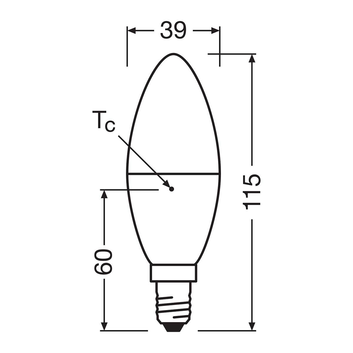 Lâmpada LED Vela E14 7 W Luz Fria Branco-2