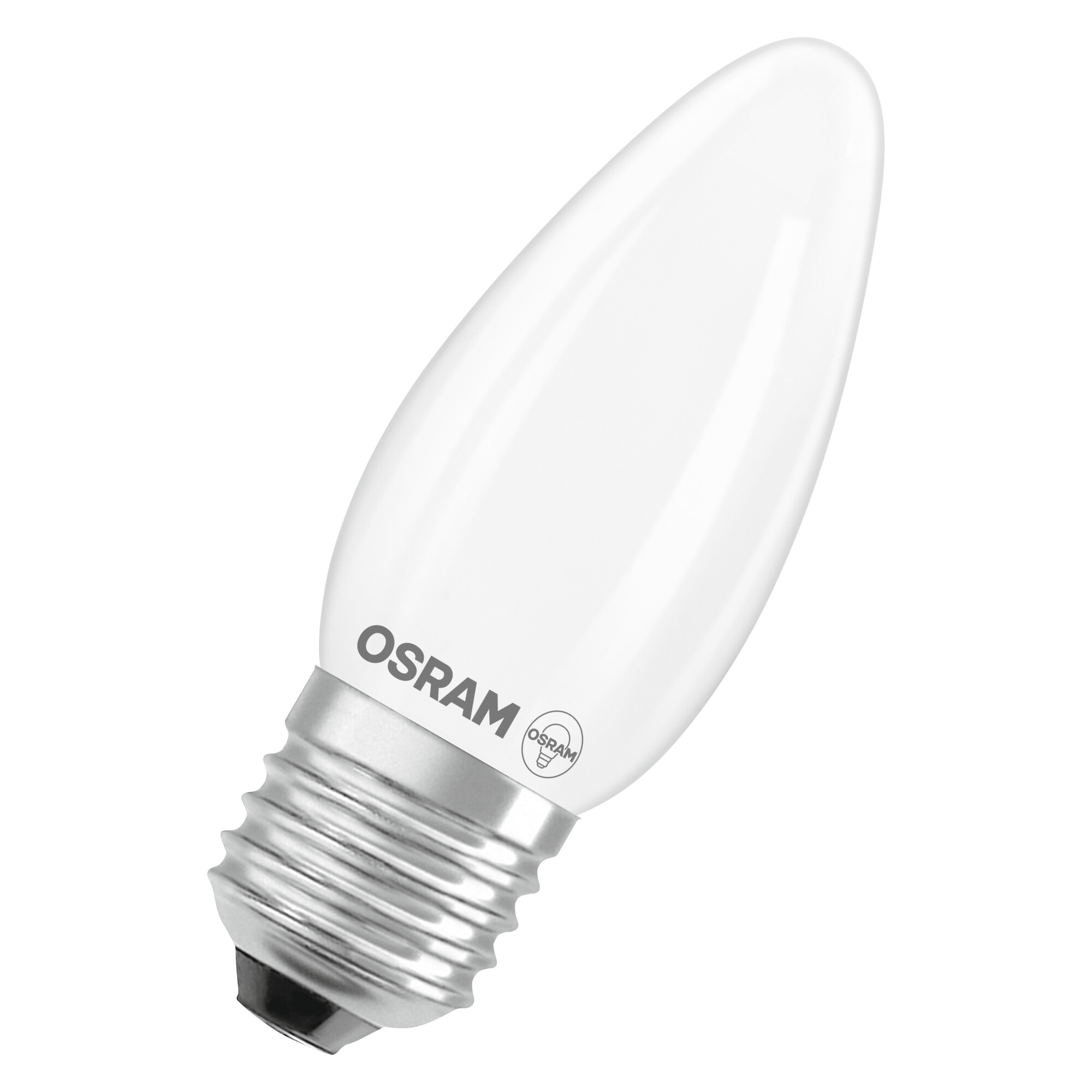 Imagen 0 de Bombilla LED Vela Cristal Mate 3,4W 2700K E14 Regulable Osram