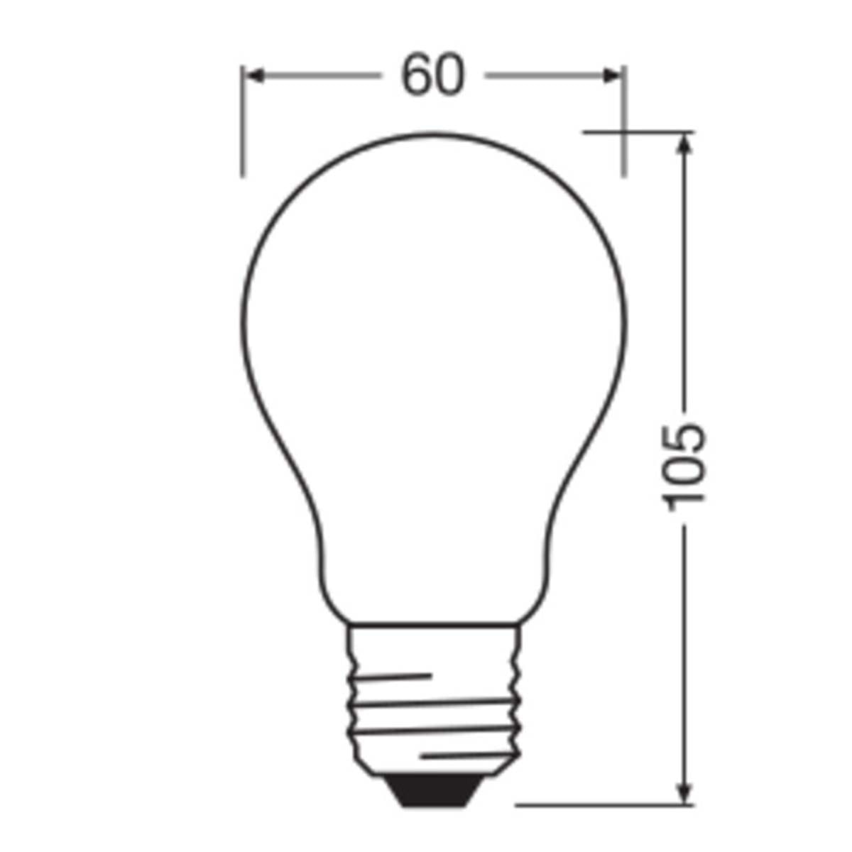 Bombilla LED Estándar E27 11W Luz Cálida Osram Blanco-2