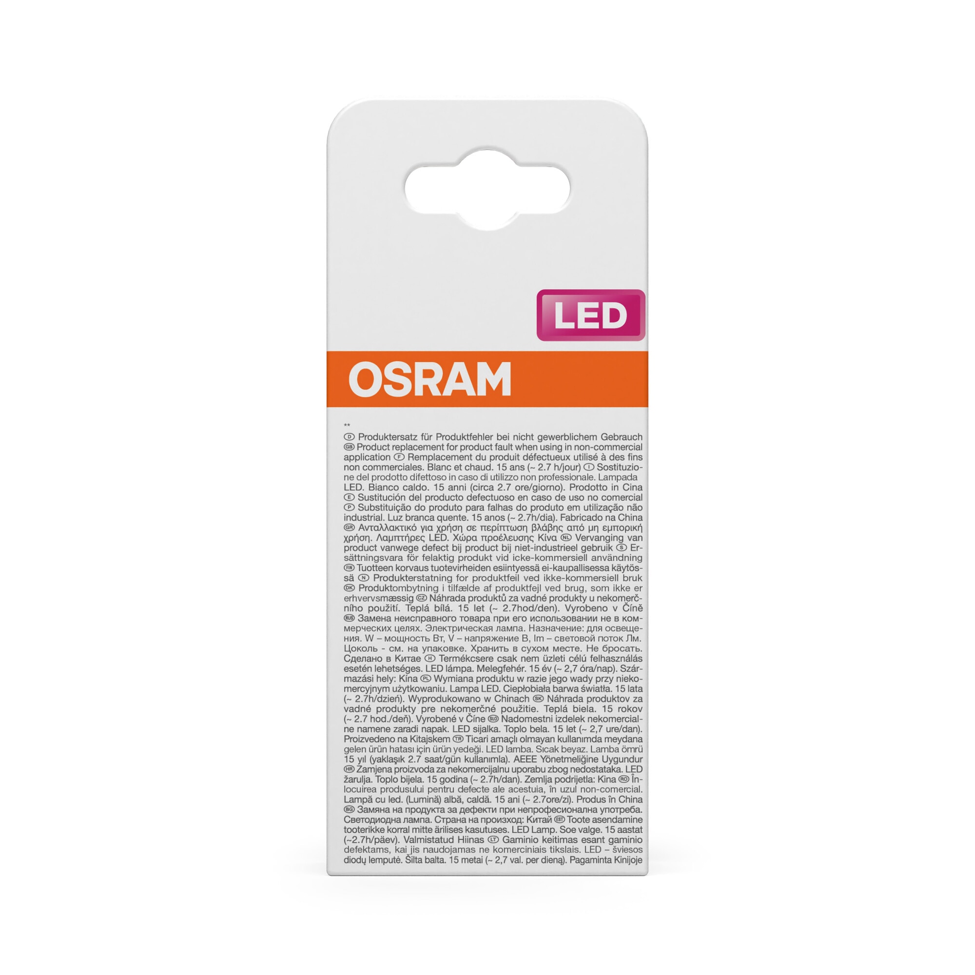 Bombilla LED Estándar E27 11W Luz Cálida Osram Blanco-4