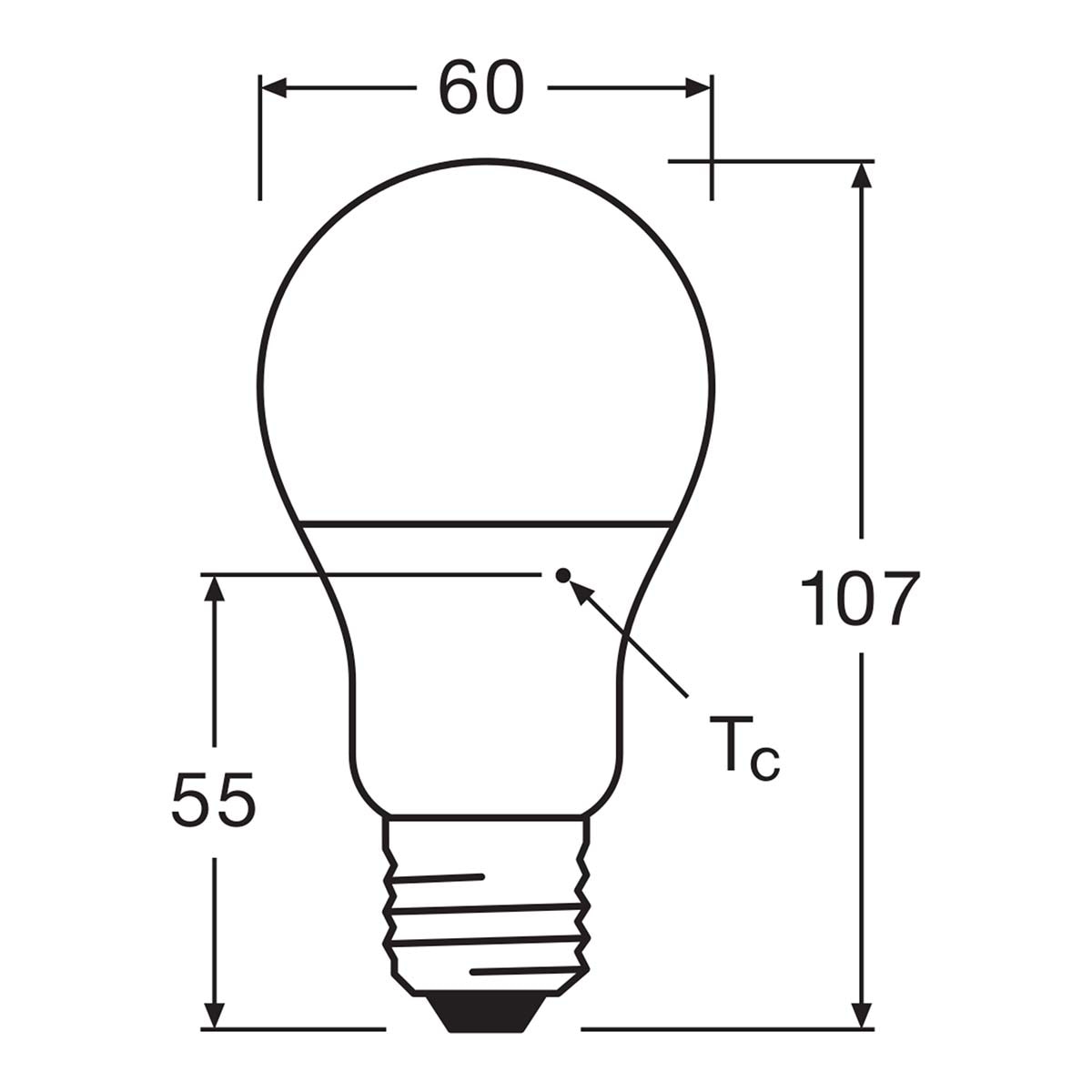 Bombilla LED Estándar E27 8.5W Luz Neutra Osram Blanco-2