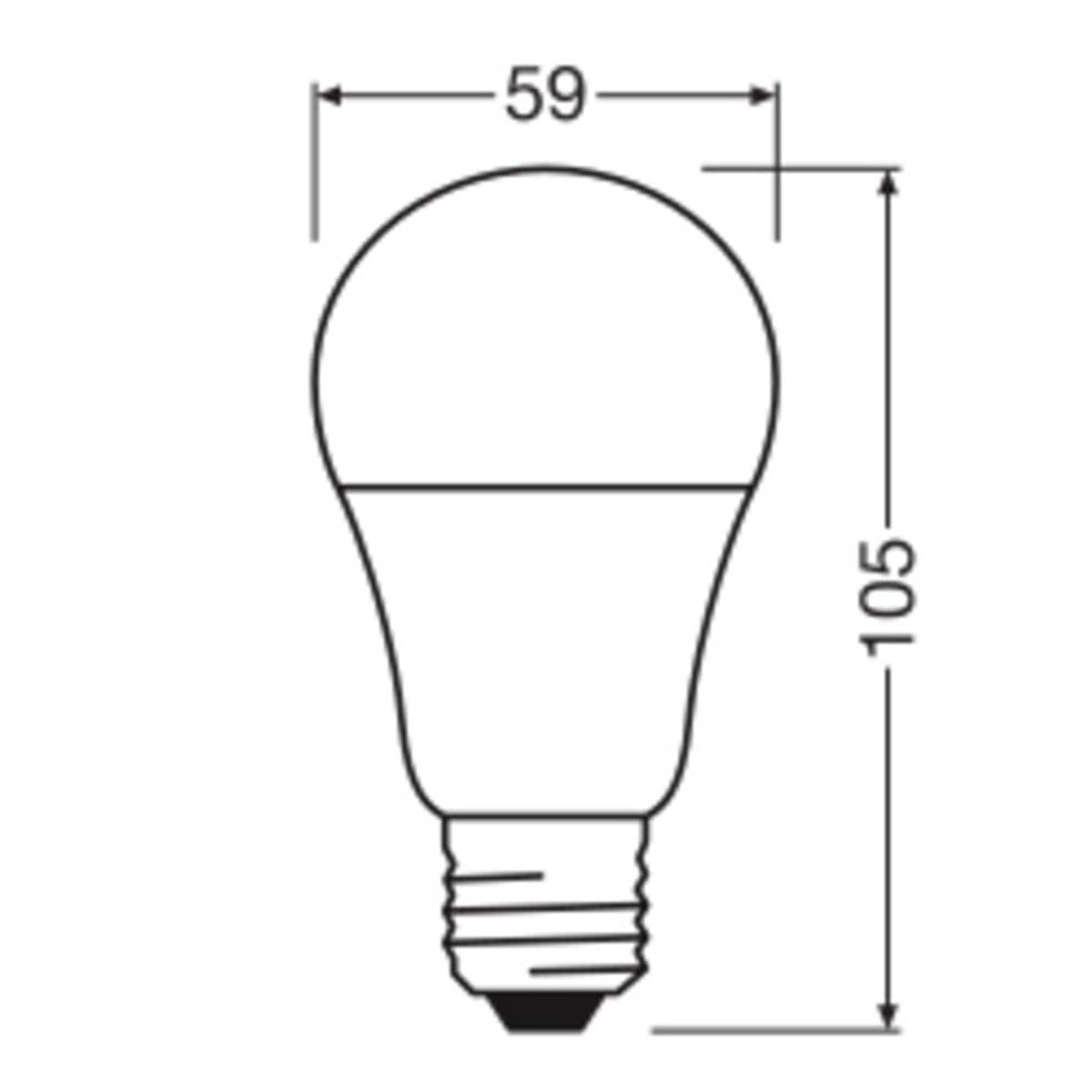 Bombilla LED Estándar E27 8.5W Luz Fría Osram Blanco-2