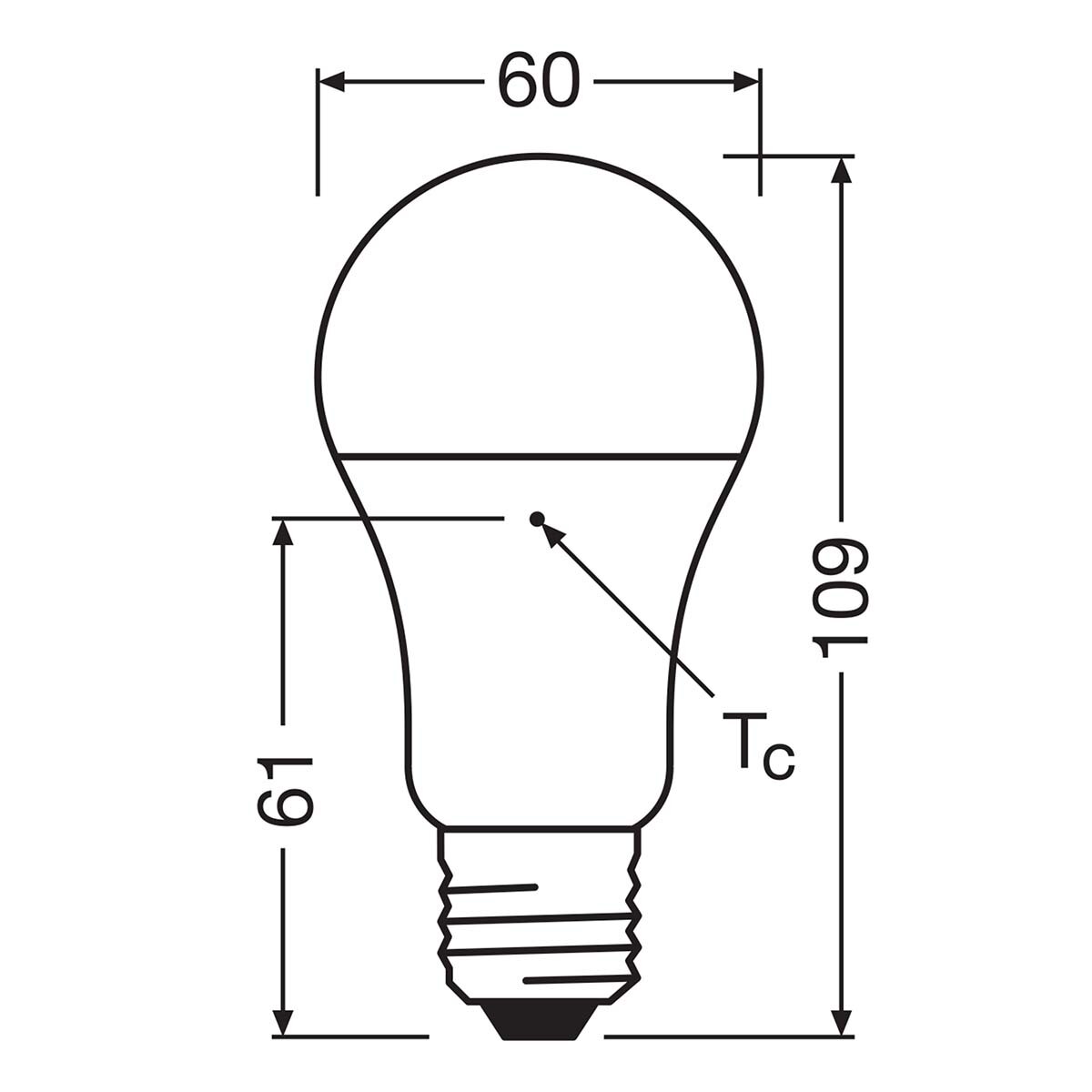 Bombilla LED Estándar E27 10W Luz Neutra Osram Blanco-2