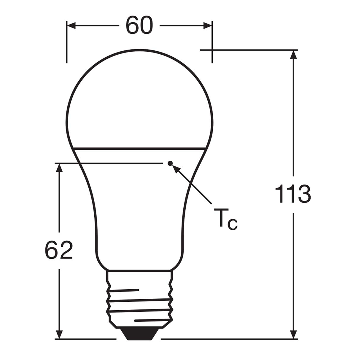 Bombilla LED Estándar E27 10W Luz Fría Osram Blanco-2
