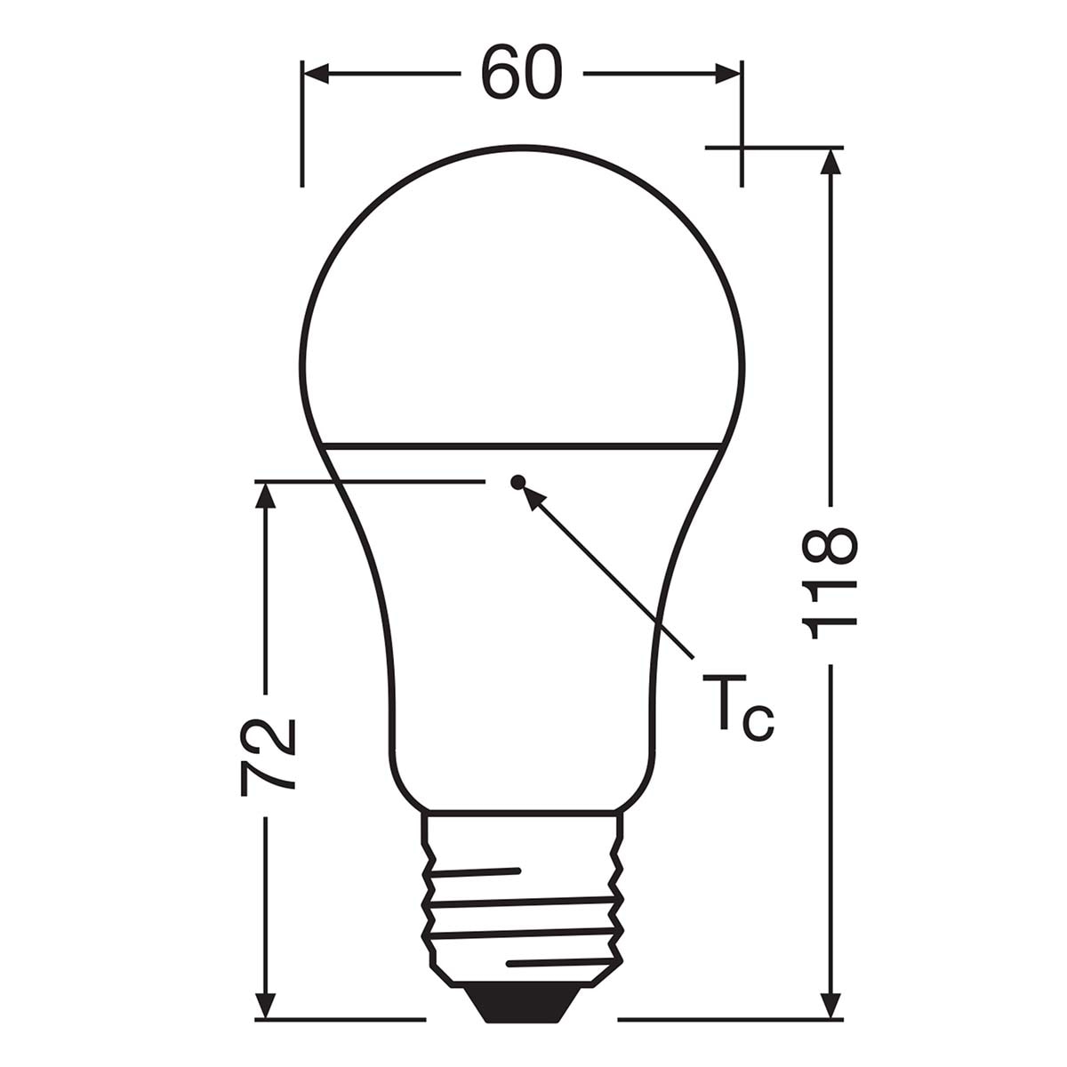 Bombilla LED Estándar E27 13W Luz Neutra Osram Blanco-2