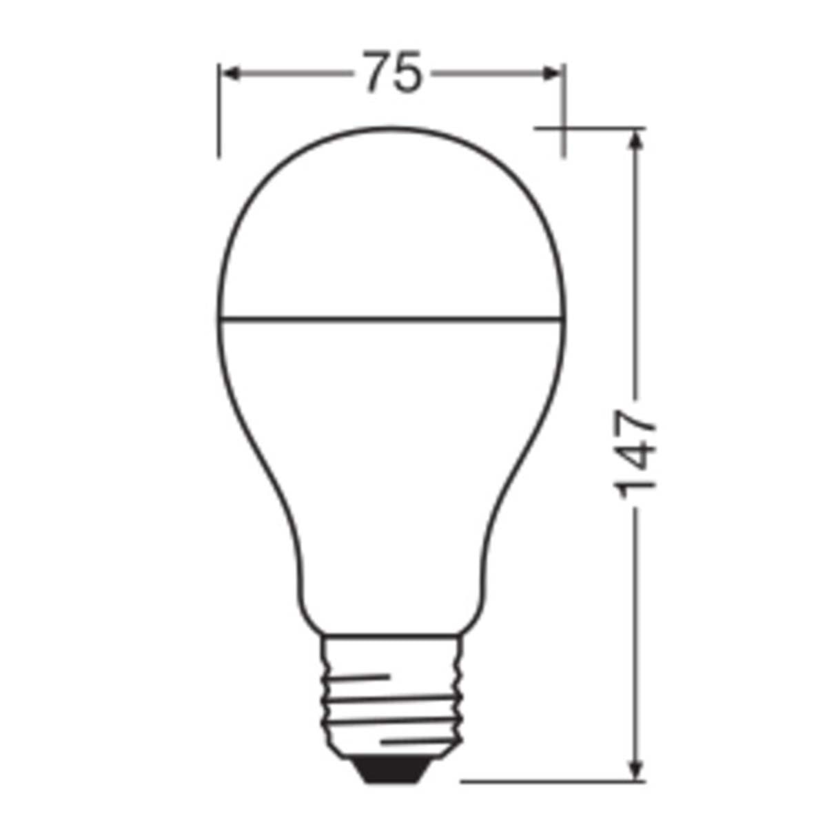 Lâmpada LED Normal E27 19 W Luz Neutra Osram Branco-2