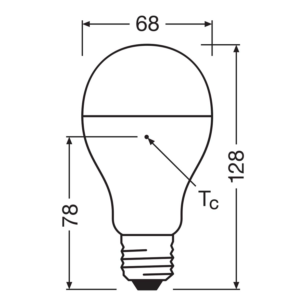 Bombilla LED Estándar E27 19W Luz Fría Osram Blanco-2