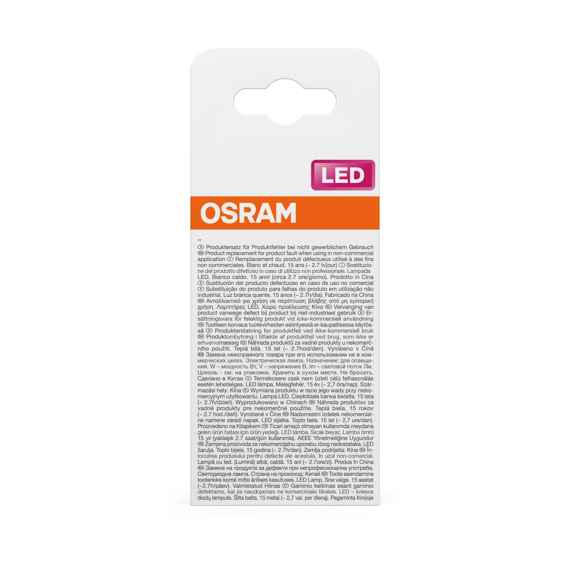 Bombilla LED Estándar Cristal Filamento E27 4W Luz Cálida Osram Transparente-4