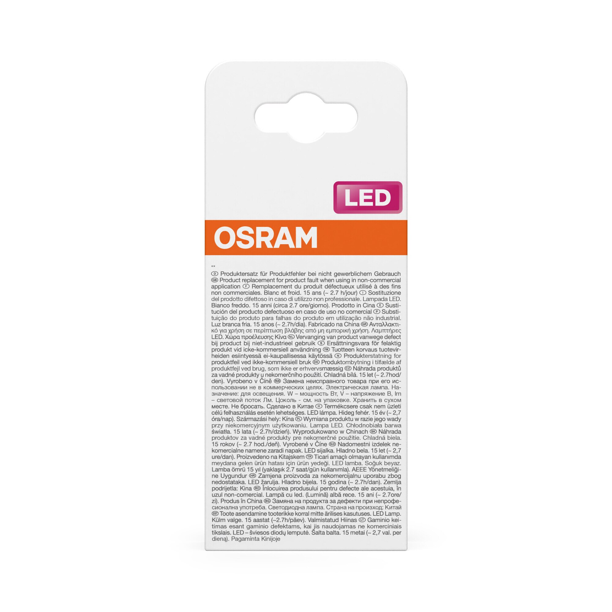 Bombilla LED Estándar Cristal Filamento E27 6,5W Luz Neutra Osram Transparente-4