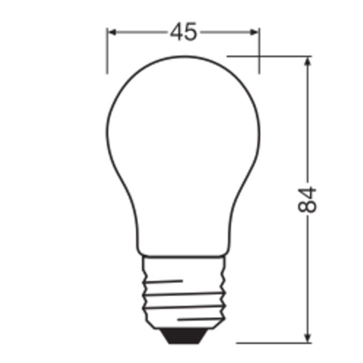 Bombilla LED Esférica Cristal Mate E27 3,4W Luz Cálida Regulable Osram Blanco-2