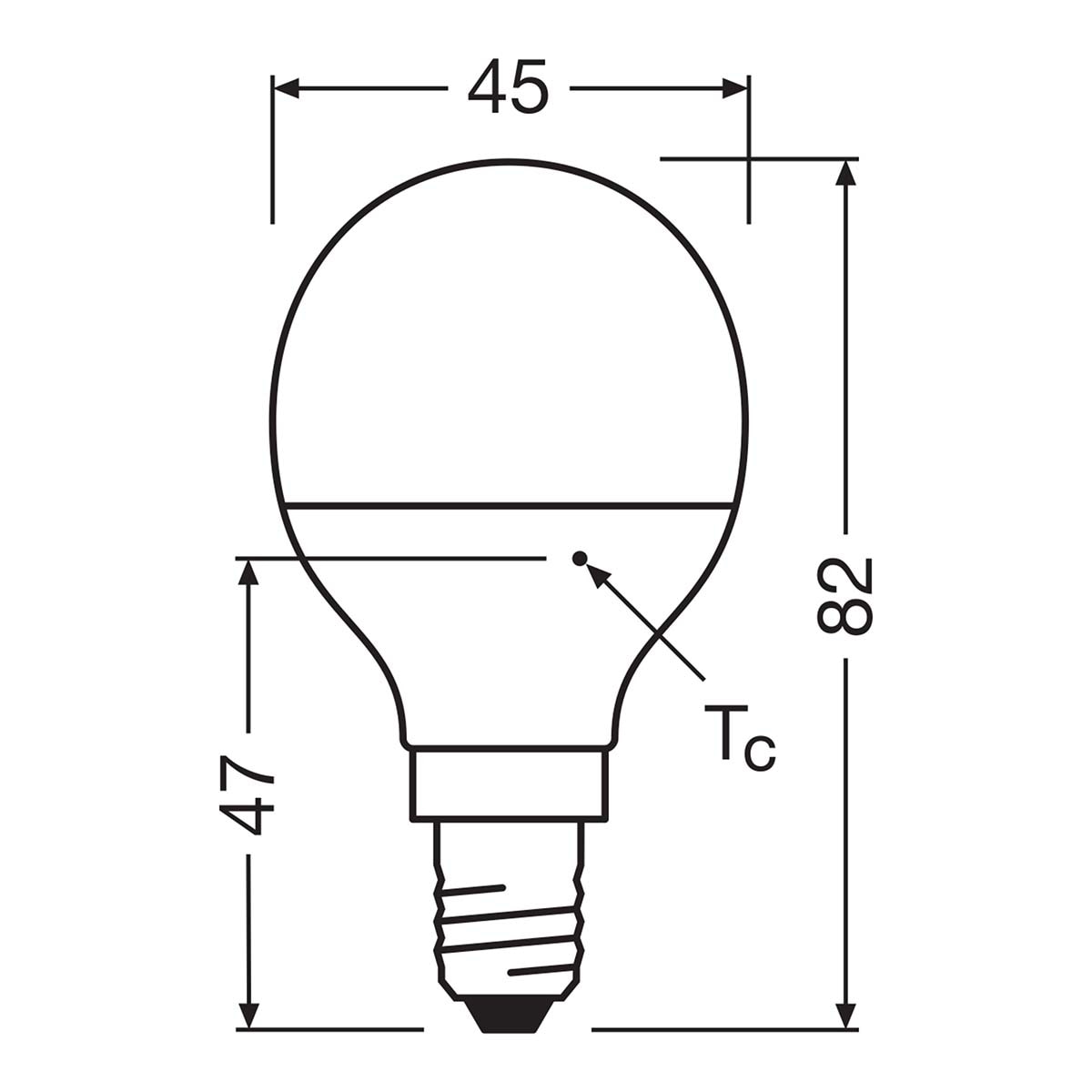Bombilla LED Esférica E14 4,9W Luz Cálida Osram Blanco-2