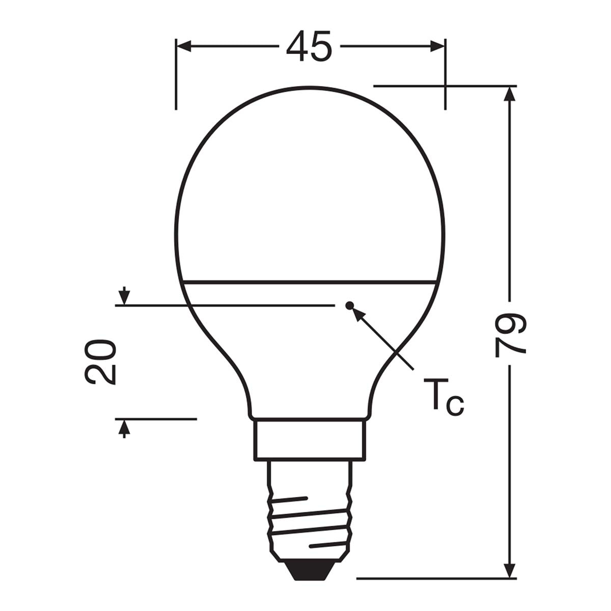 Lâmpada LED Esférica E14 4,9 W Luz Neutra Osram Branco-2