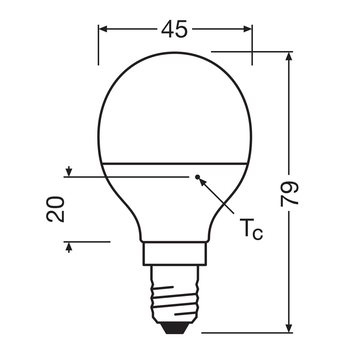Bombilla LED Esférica E14 7W Luz Fría Osram Blanco-2