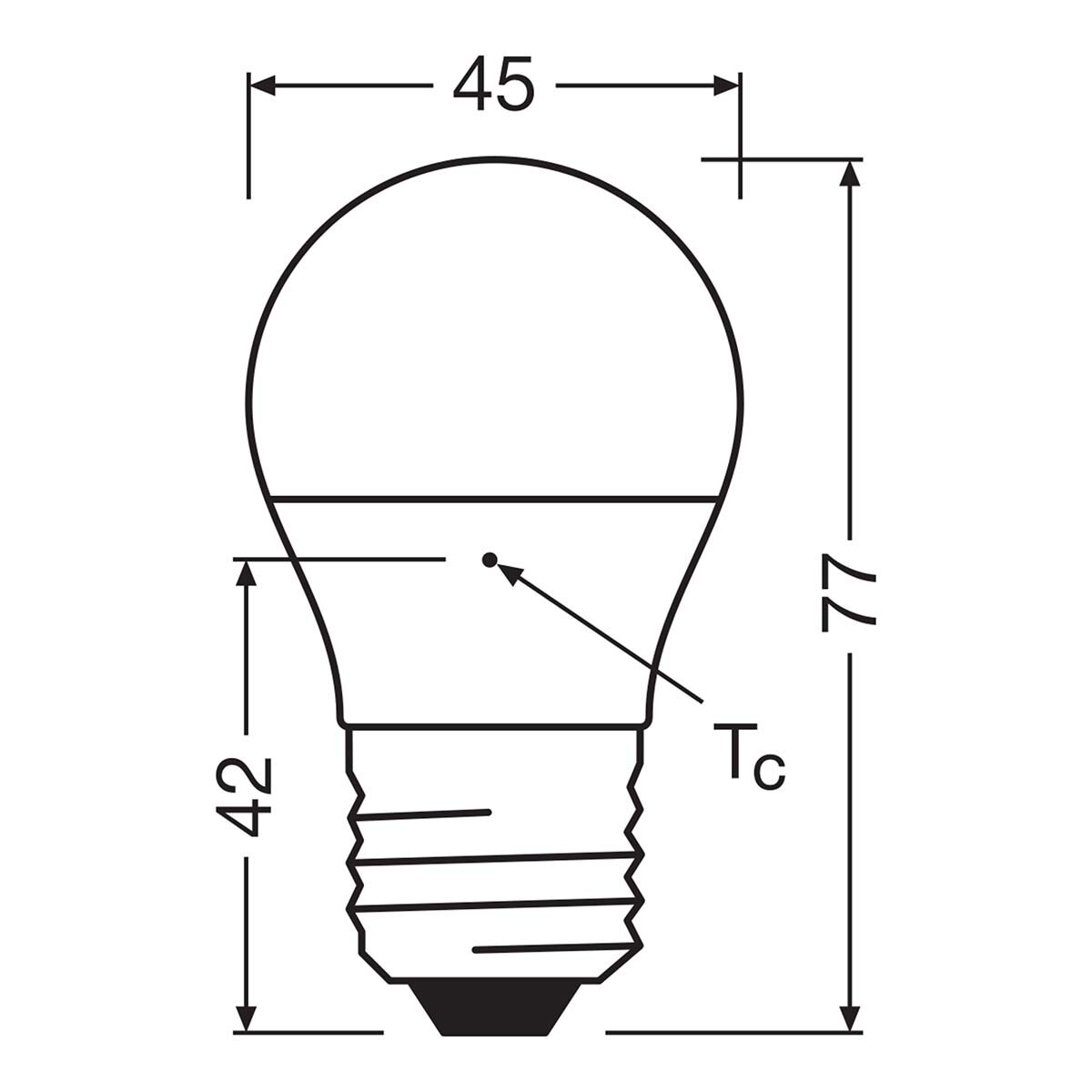 Bombilla LED Esférica E27 4,9W Luz Neutra Osram Blanco-2