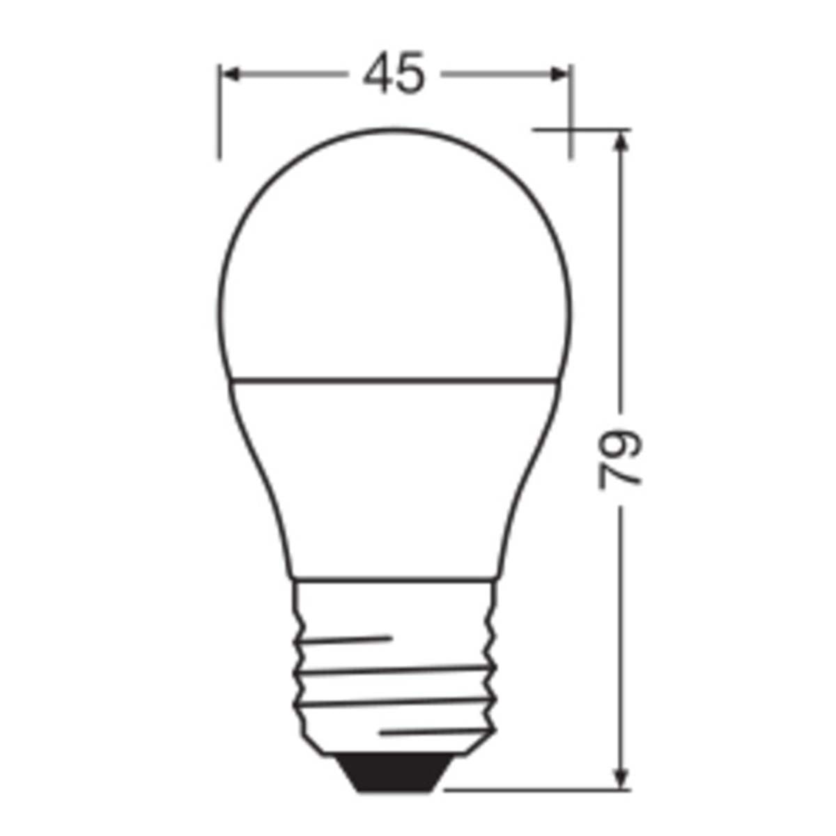 Bombilla LED Esférica E27 7W Luz Neutra Osram Blanco-2