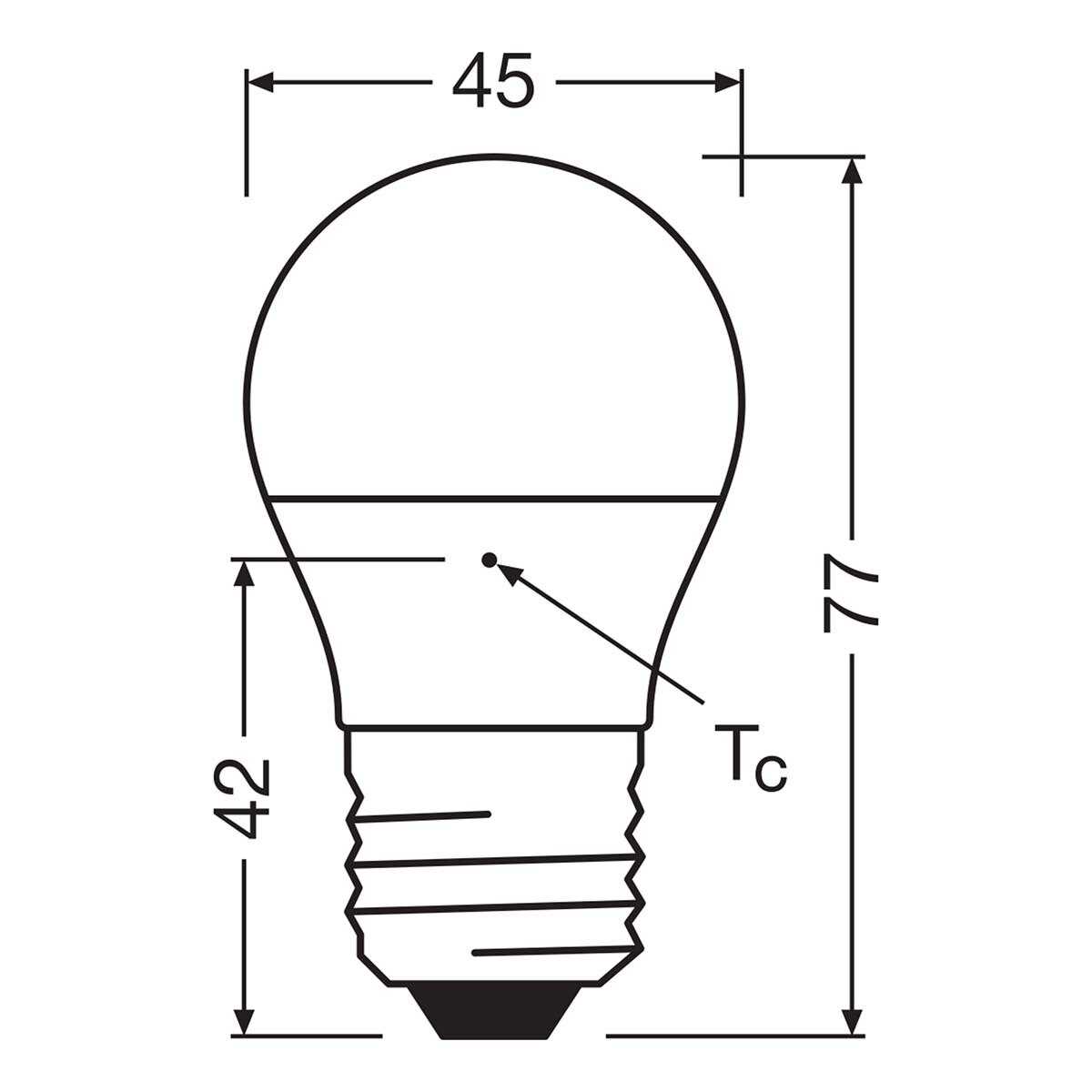 Bombilla LED Esférica E27 7W Luz Fría Osram Blanco-2