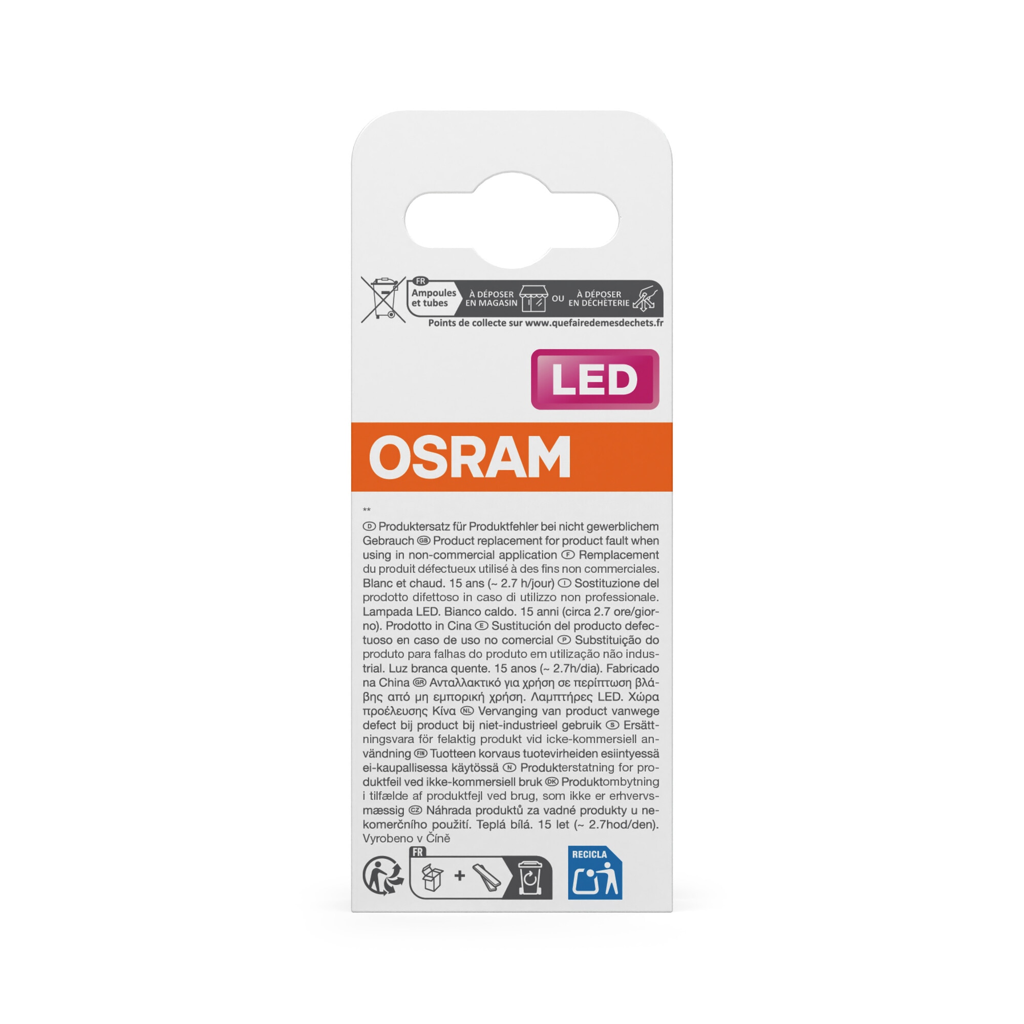 Lâmpada LED Esférica de Cristal com Filamento E14 5,5 W Luz Quente Transparente-4