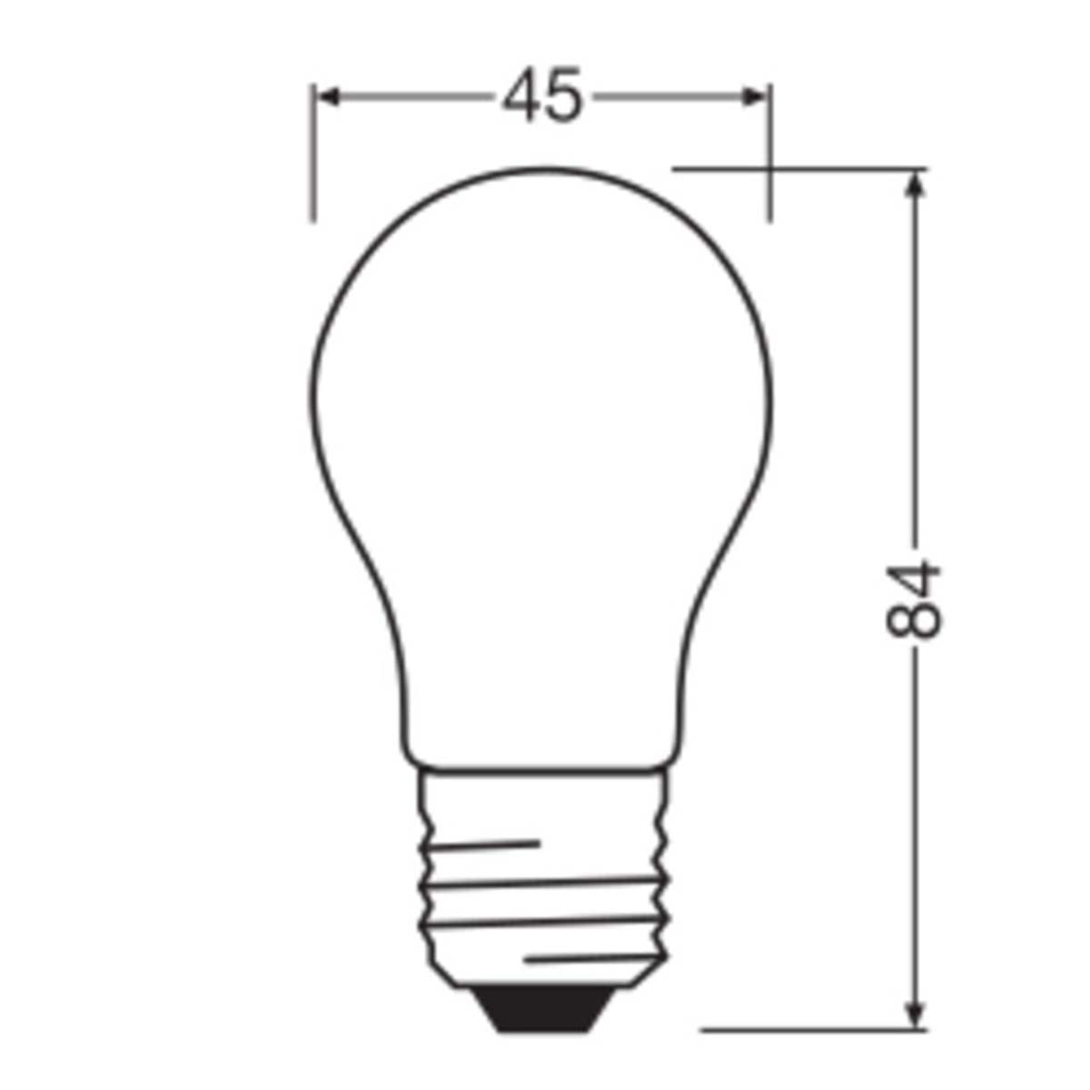 Bombilla LED Esférica Cristal Mate E27 5,5W Luz Cálida Osram Blanco-2
