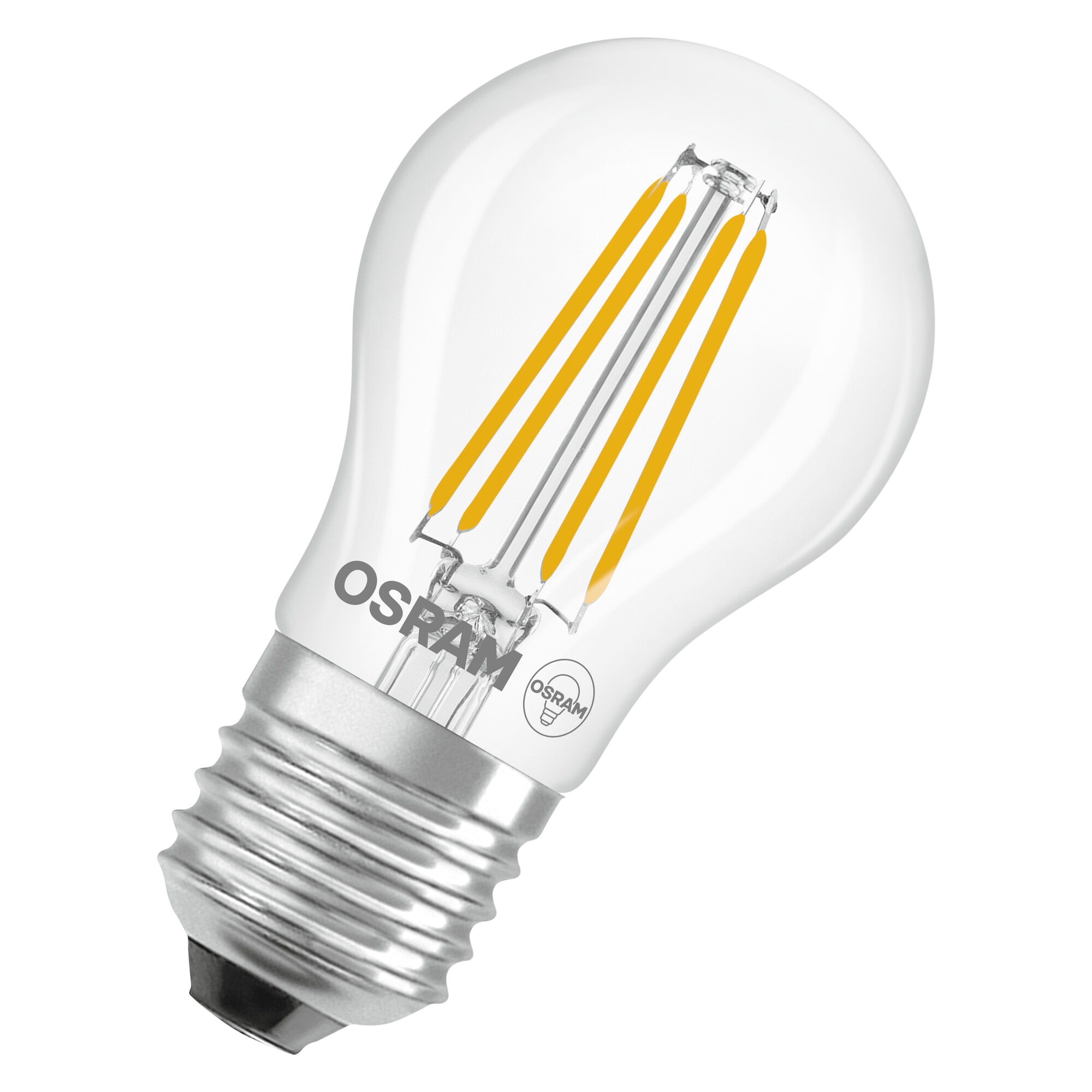 Imagen 0 de Bombilla LED Esférica Cristal Filamento E27 4W Luz Cálida Osram