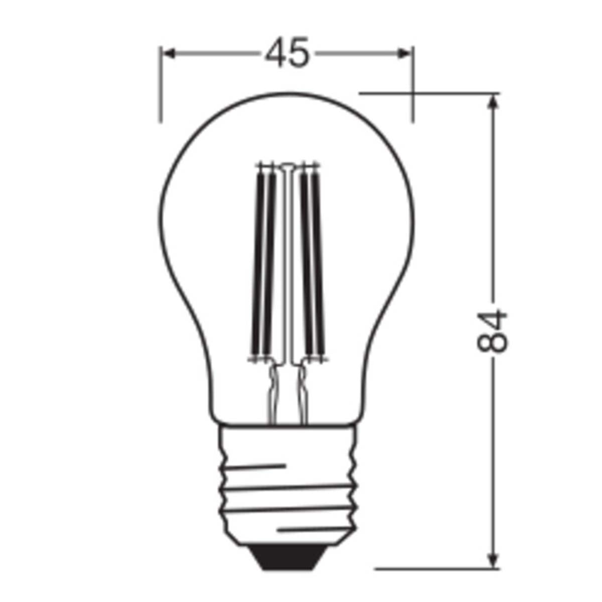 Bombilla LED Esférica Cristal Filamento E27 5,5W Luz Neutra Osram Transparente-2