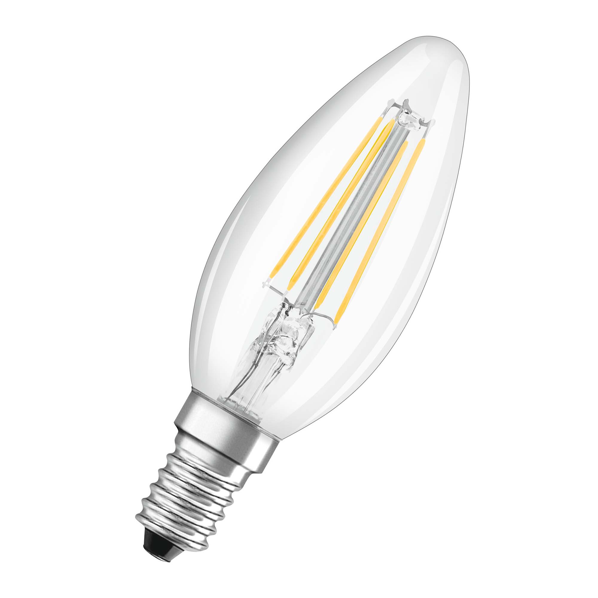 Imagen 0 de Bombilla LED Vela Cristal Filamento E14 5,5W Luz Fría Osram