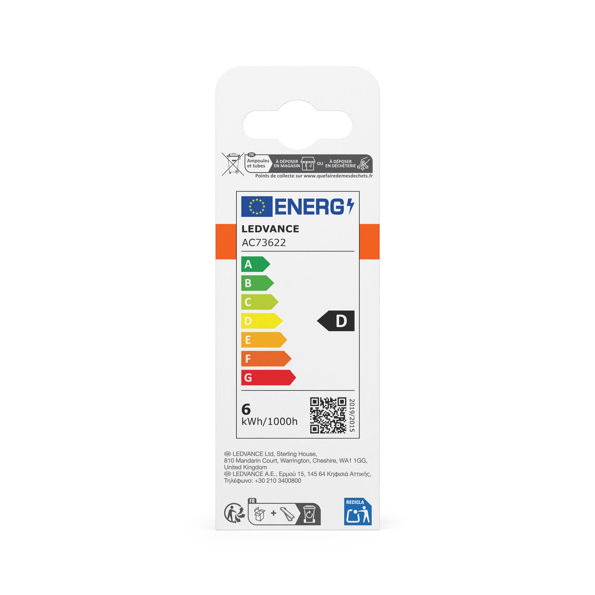 Lâmpada LED Vela Cristal Filamento E14 5,5 W Luz Fria Osram Transparente-4