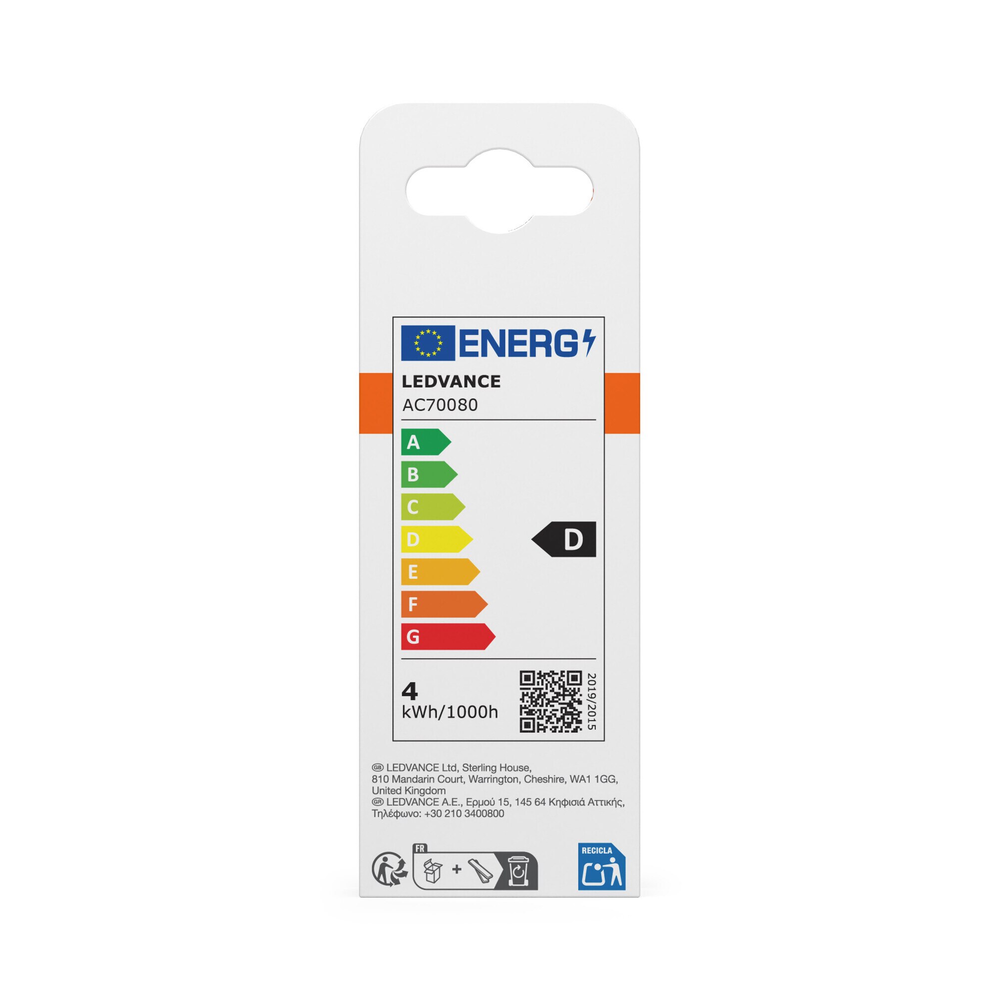Lâmpada LED Vela Vidro Filamento E14 4W Luz Quente Osram Transparente-4