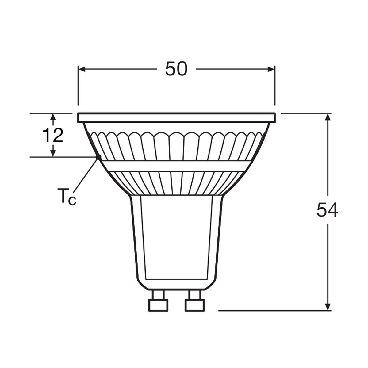 Bombilla LED Spot PAR16 4,3W Luz Neutra 36º GU10 Transparente-2
