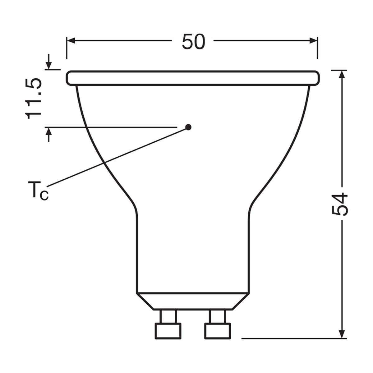 Bombilla LED Spot PAR16 6,9W Luz Neutra 120º GU10 Transparente-2