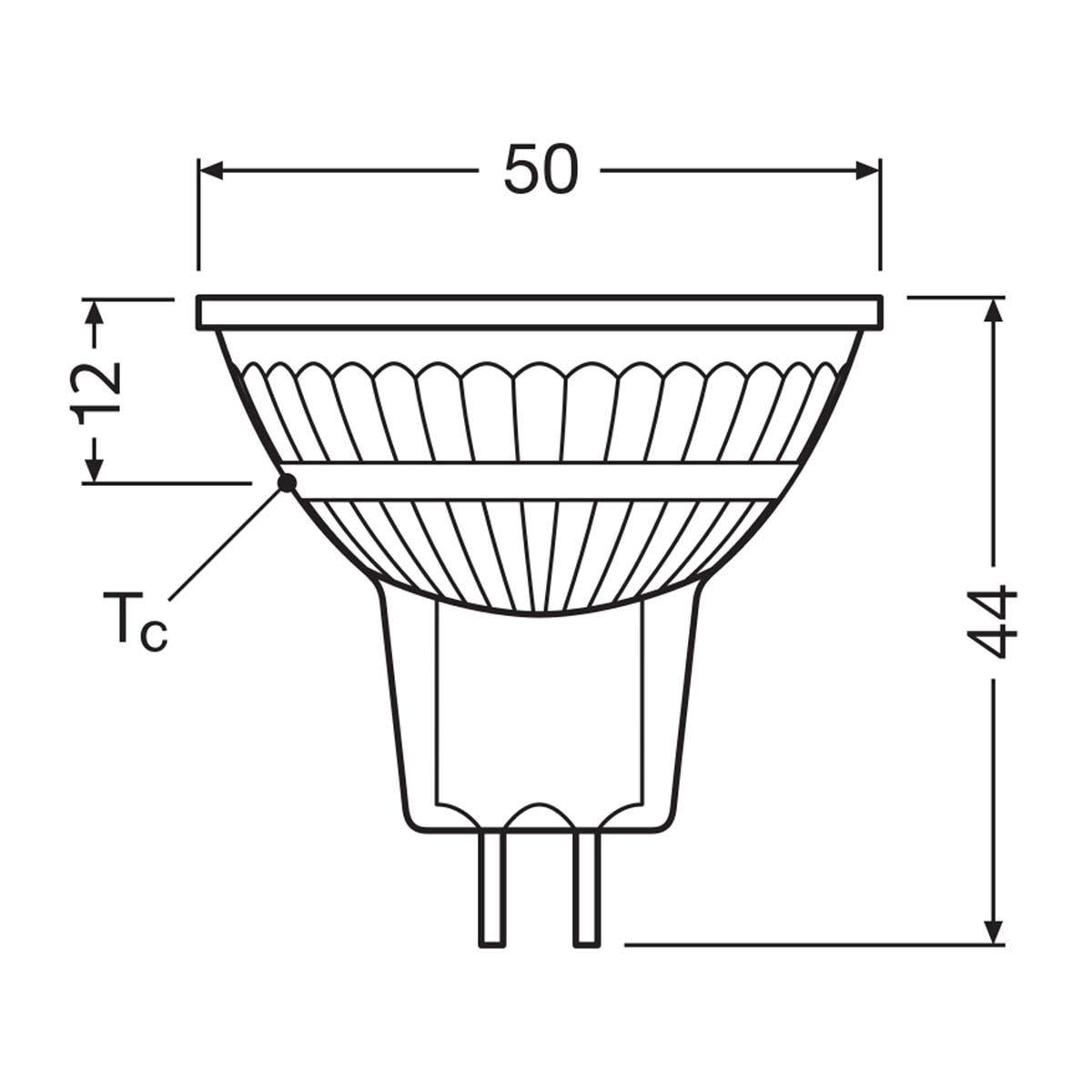 Bombilla LED Spot MR16 6,1W Luz Neutra 36º GU5.3 Transparente-2