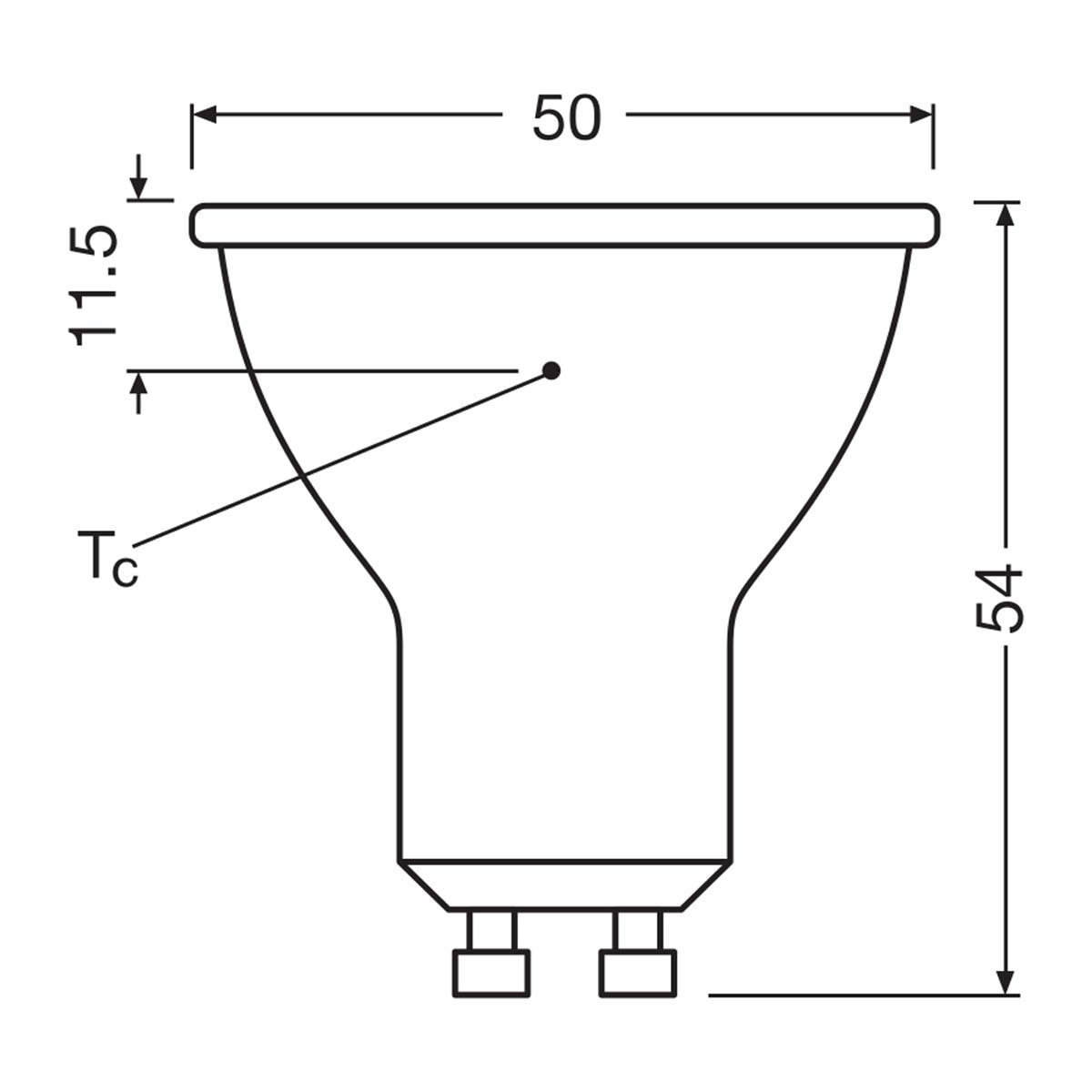 Bombilla LED Spot PAR16 6,9W Luz Cálida 120º GU10 Transparente-2