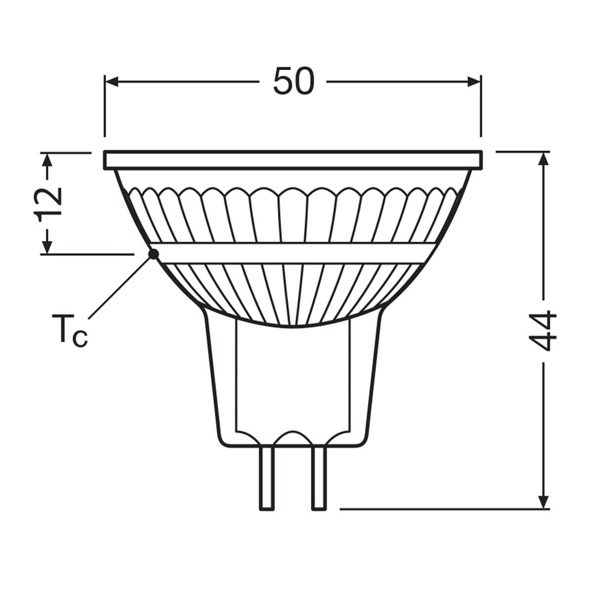 Bombilla LED Spot MR16 6,1W Luz Cálida 36º GU5.3 Transparente-2