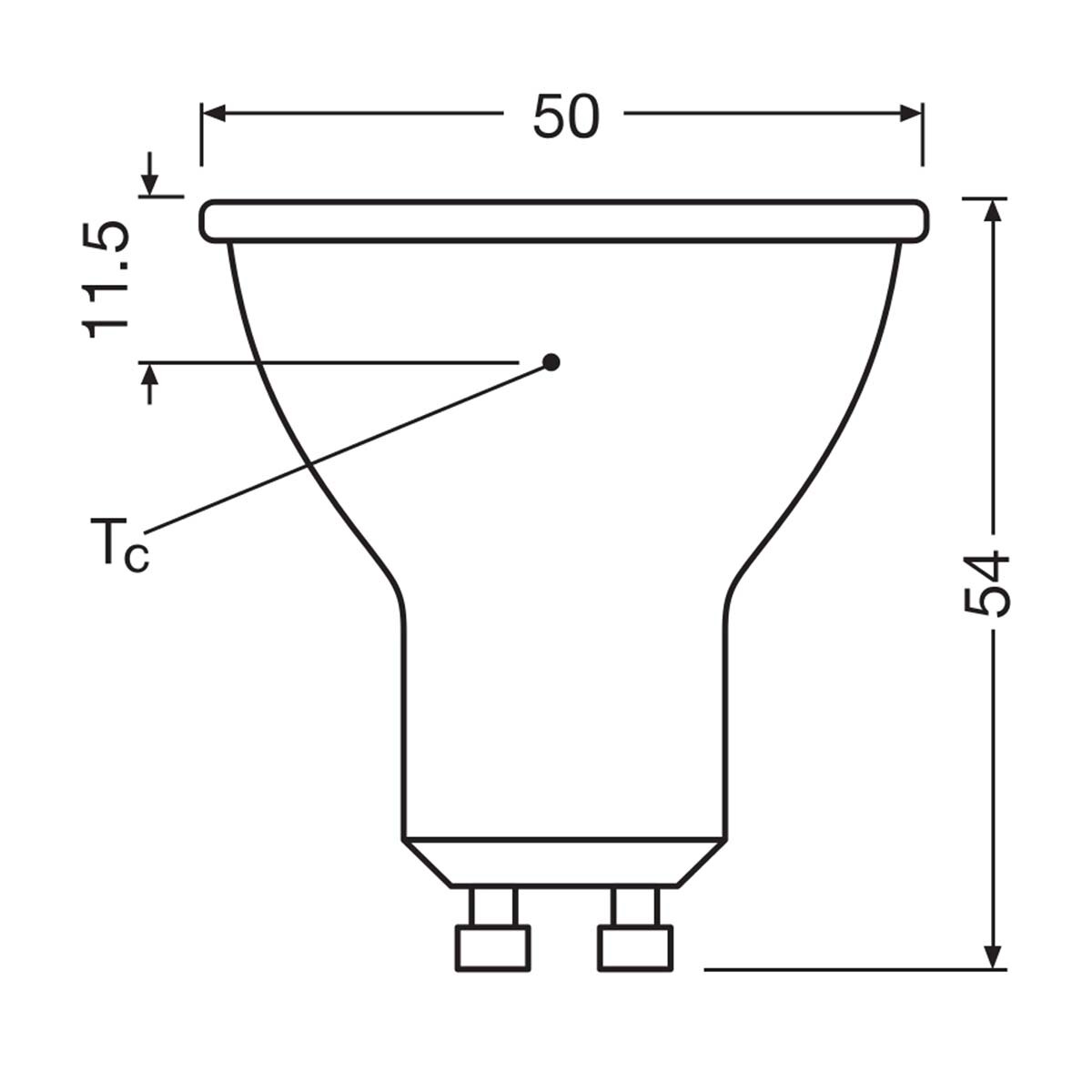 Lâmpada LED Spot PAR16 4,7 W 4000 K 100º GU10 (Eficiência energética A) Transparente-2
