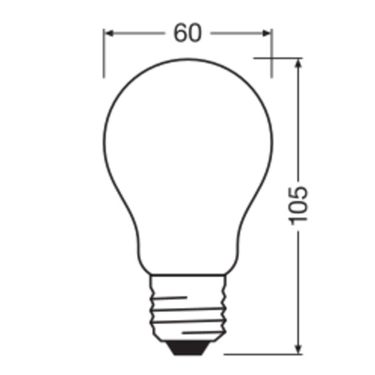 Bombilla LED Estándar Cristal Mate 11,6W 2700K E27 (Efic. Energética A) Blanco-2