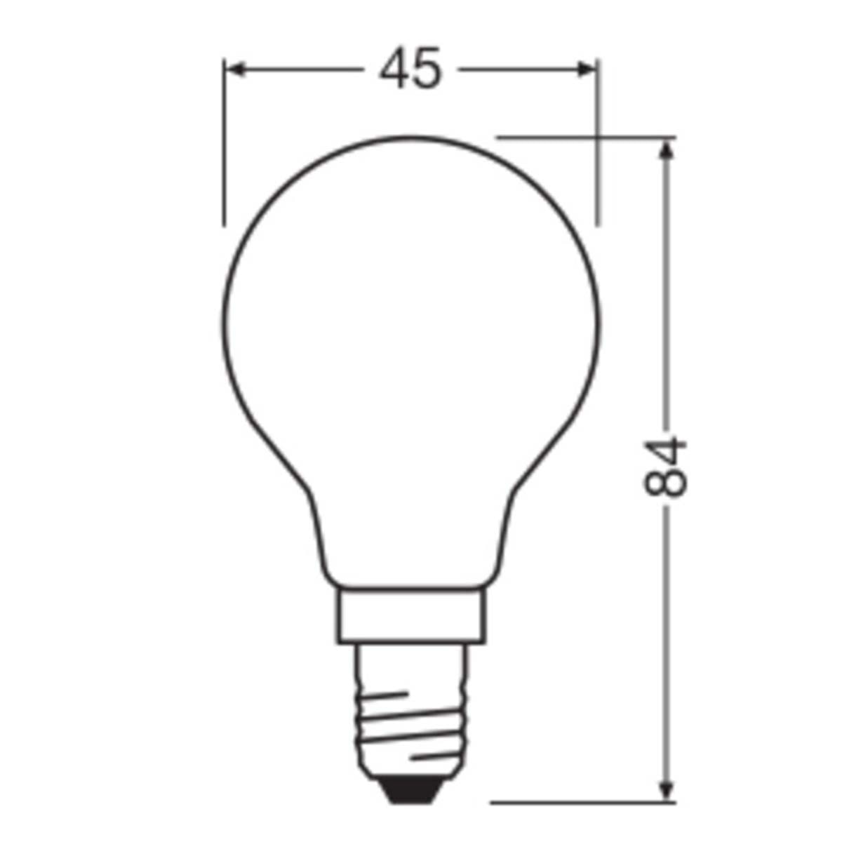 Bombilla LED Esférica Cristal Mate 3,8W 4000K E14 (Efic. Energética A) Blanco-2