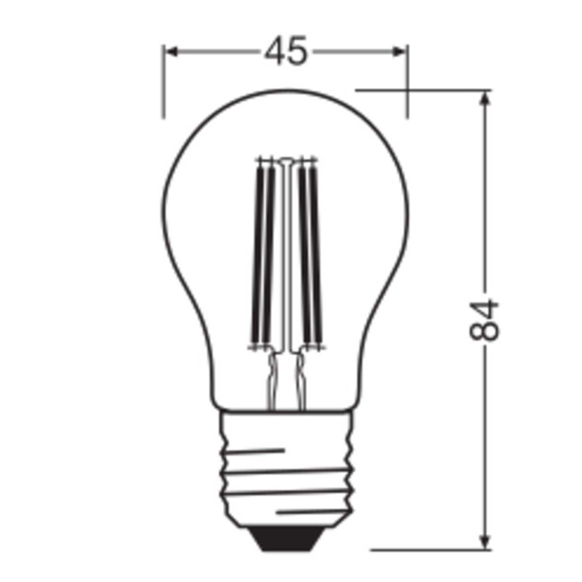 Bombilla LED Esférica Cristal Filamento 3,8W 2700K E27(Efic. Energética A) Transparente-2