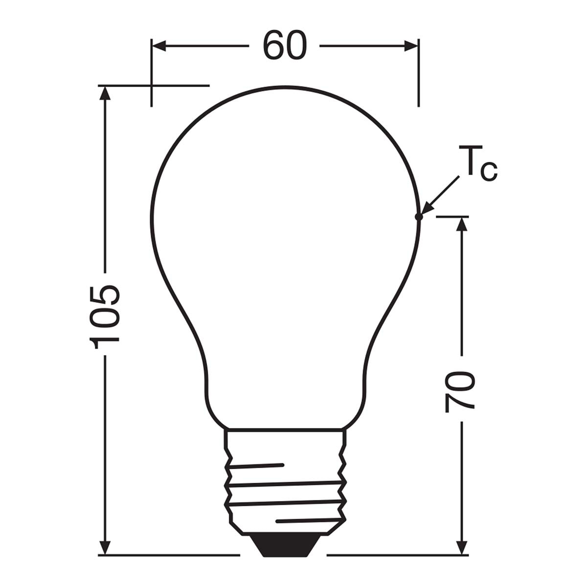 Bombilla LED Estándar Cristal Mate 7,2W 4000K E27 (Efic. Energética A) Blanco-2