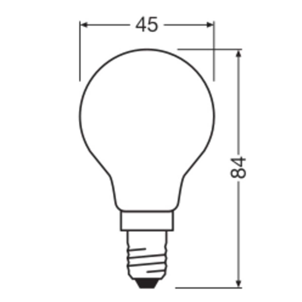 Lâmpada LED Standard Vidro Mate 3,8 W 2700 K E14 (Eficiência Energética A) Branco-2